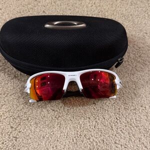 Oakley Red and White Sunglasses-like new